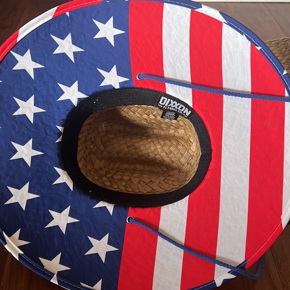 Dixxon flannel American flag print sun hat - Picture 2 of 4